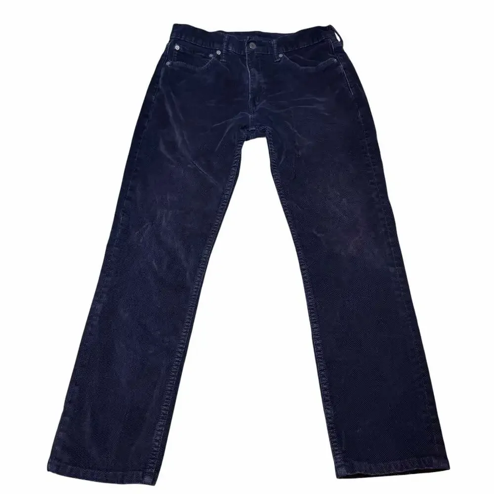 Levi's 511 Slim Fit Navy Corduroy Pants